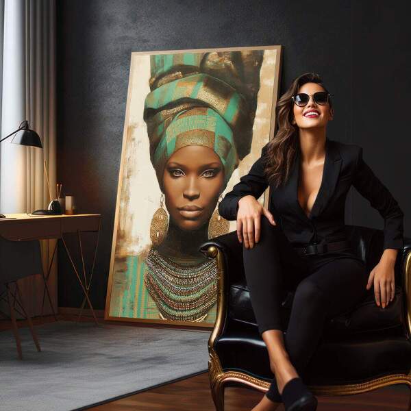 Quadro Decorativo Feminino Empoderado em Cores