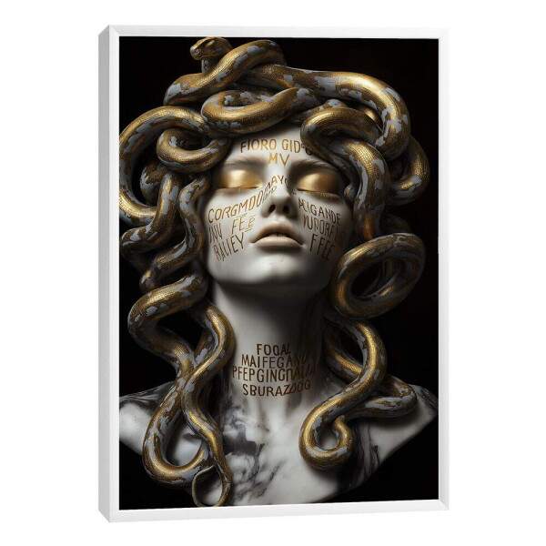 Quadro Decorativo Medusa Mitolgica Luxuosa