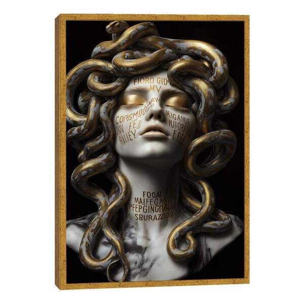 Quadro Decorativo Medusa Mitolgica Luxuosa
