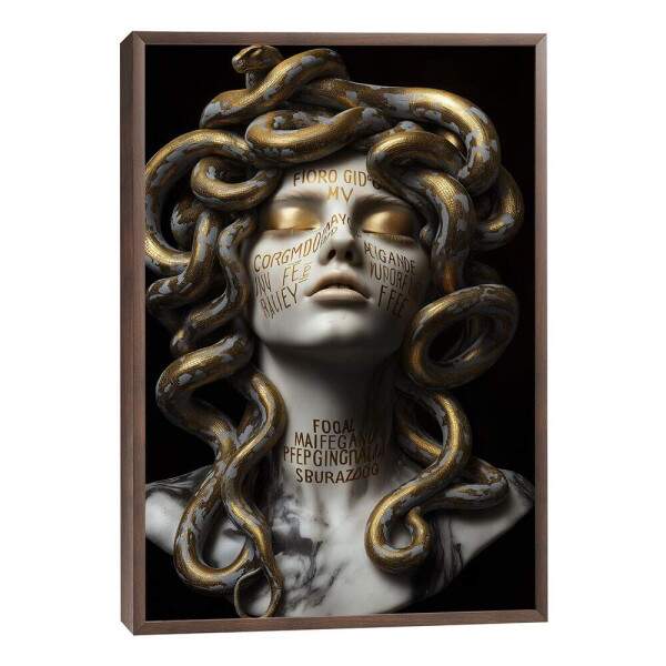 Quadro Decorativo Medusa Mitolgica Luxuosa