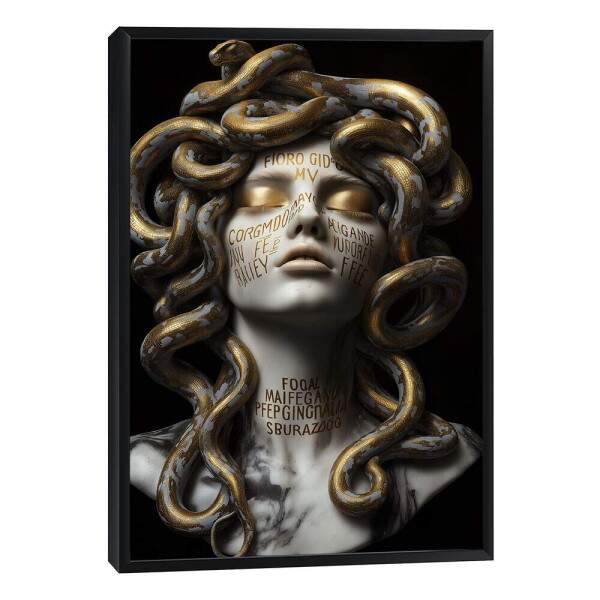 Quadro Decorativo Medusa Mitolgica Luxuosa