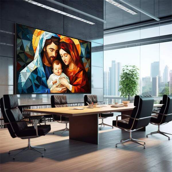 Quadro Decorativo Sagrada Famlia Moderna