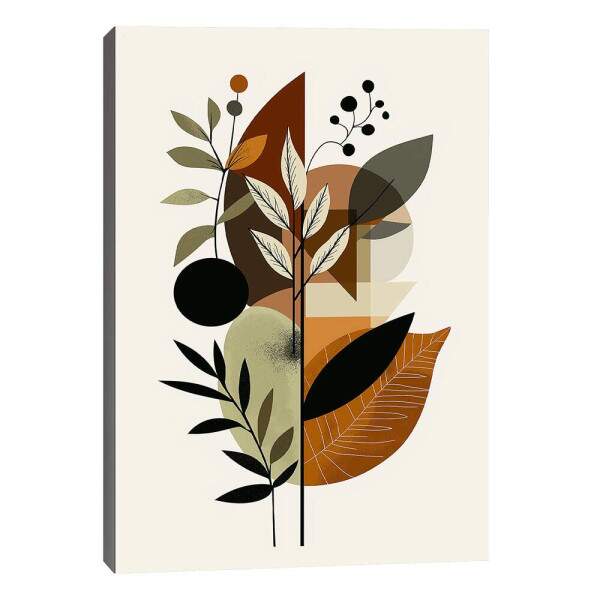 Quadro Decorativo Botnico com Toque Minimalista