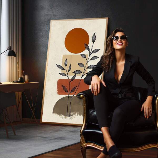Quadro Decorativo Geometria com Aconchego