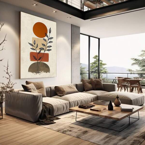 Quadro Decorativo Geometria com Aconchego