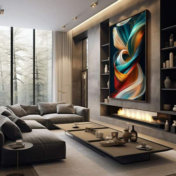Quadro Decorativo Abstrato e Criativo