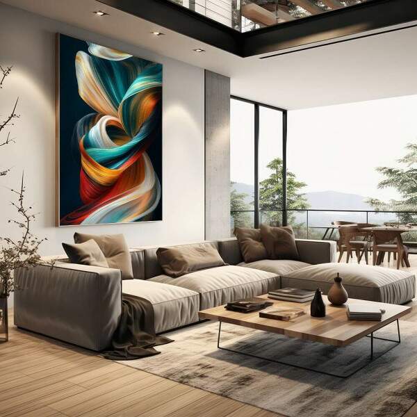 Quadro Decorativo Abstrato e Criativo