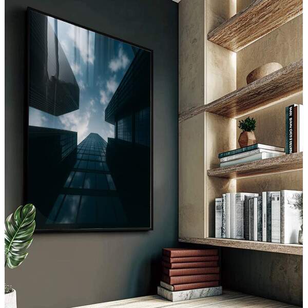 Quadro Decorativo Edifcios em Viso Moderna