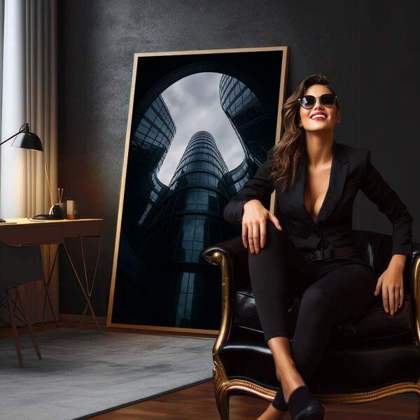 Quadro Decorativo Arquitetura Moderna e Harmnica