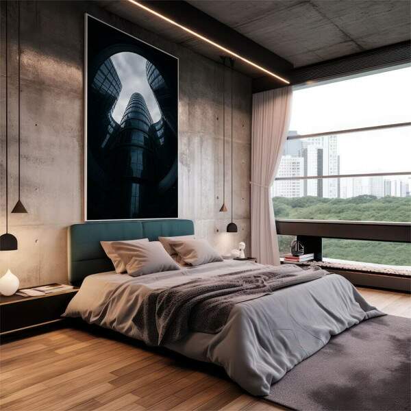 Quadro Decorativo Arquitetura Moderna e Harmnica