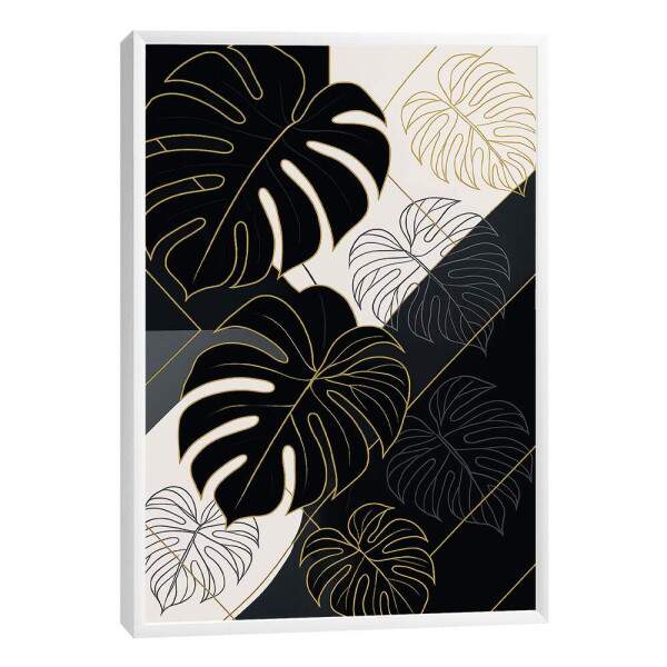 Quadro Decorativo Folha Monstera com Elegncia