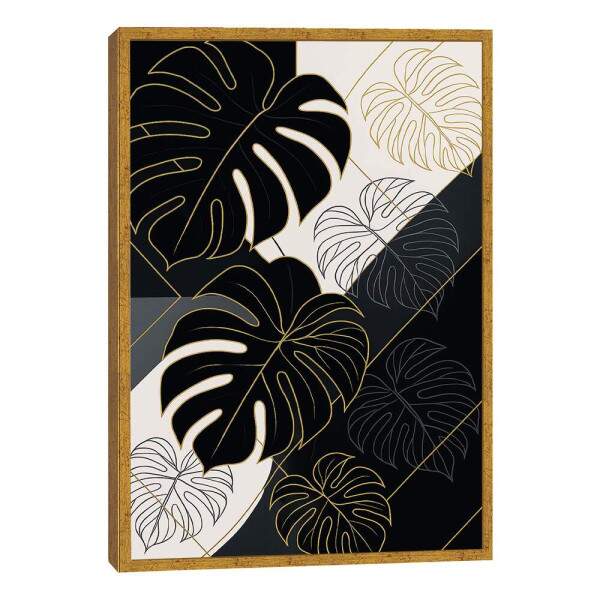 Quadro Decorativo Folha Monstera com Elegncia