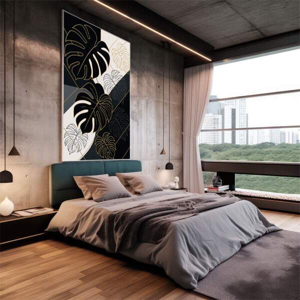 Quadro Decorativo Folha Monstera com Elegncia