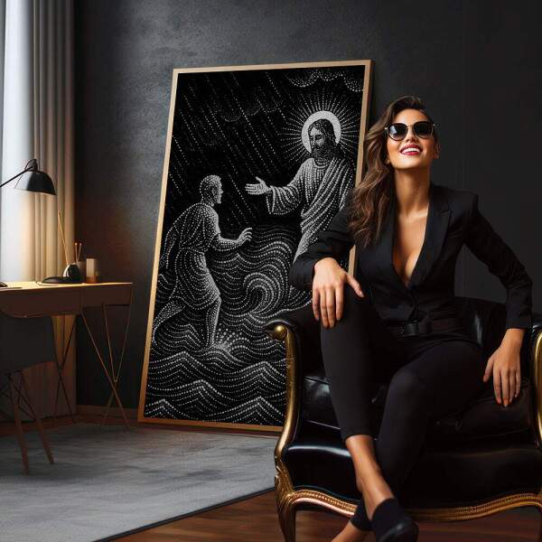 Quadro Decorativo Onda de Esperana Espiritual
