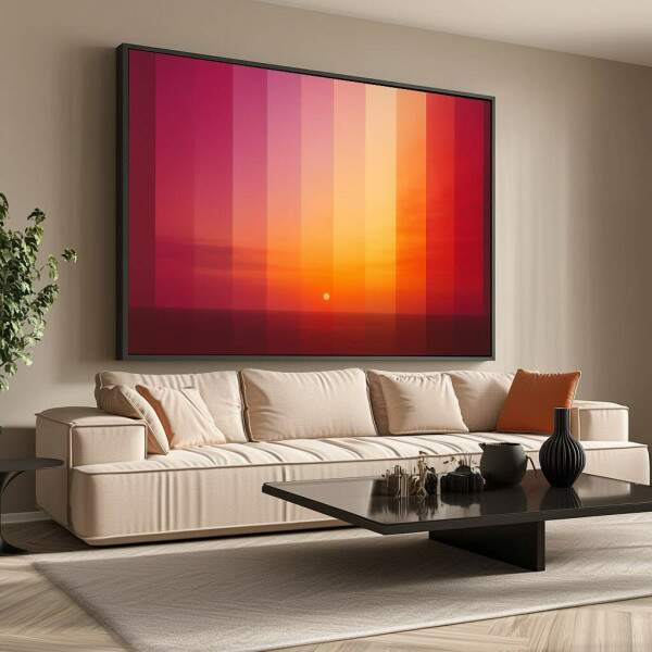 Quadro Decorativo Pr do Sol Vibrante