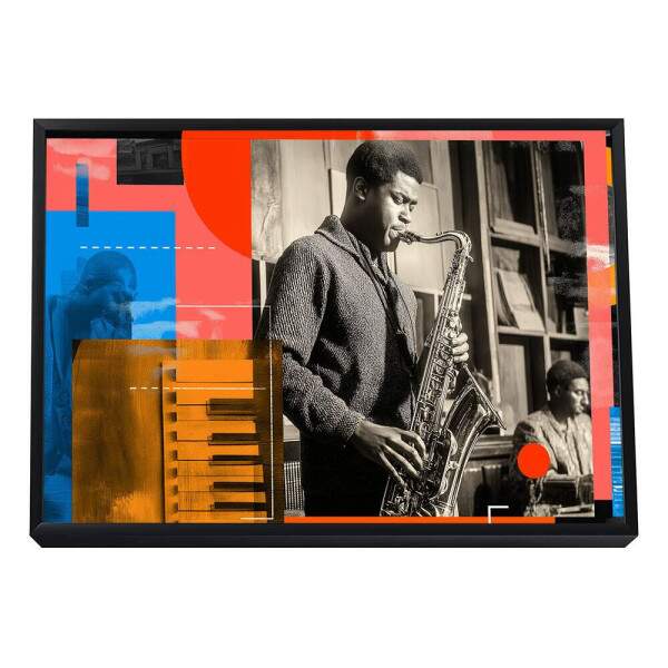 Quadro Decorativo Essncia do Jazz Vibrante