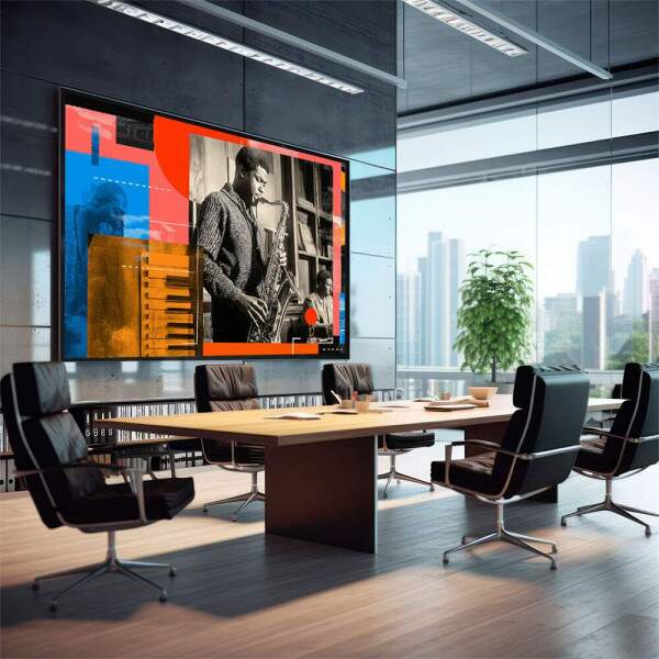 Quadro Decorativo Essncia do Jazz Vibrante