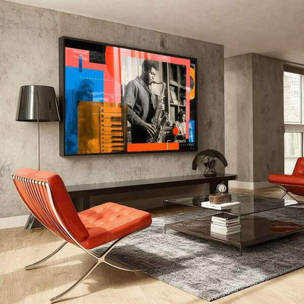 Quadro Decorativo Essncia do Jazz Vibrante