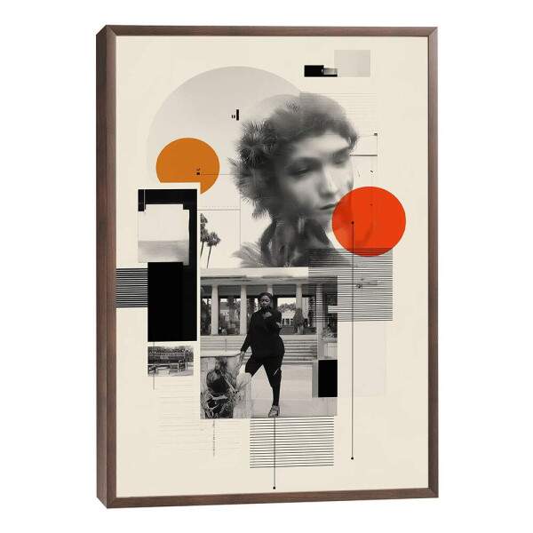 Quadro Decorativo Abstrato Enigmtico Moderno