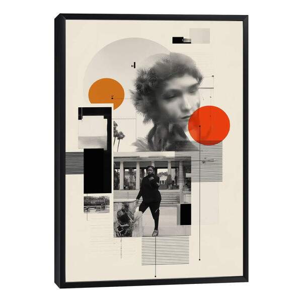 Quadro Decorativo Abstrato Enigmtico Moderno