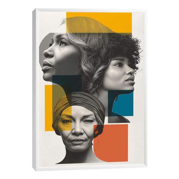 Quadro Decorativo Retratos da Fora Feminina