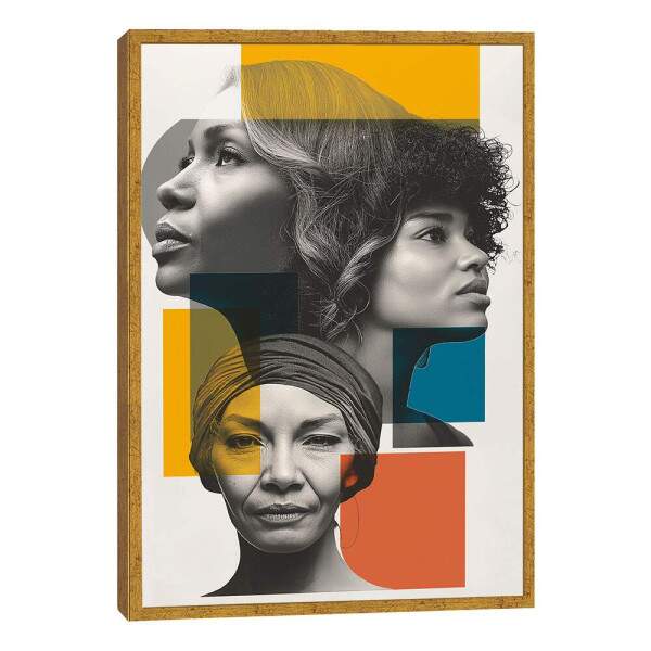 Quadro Decorativo Retratos da Fora Feminina