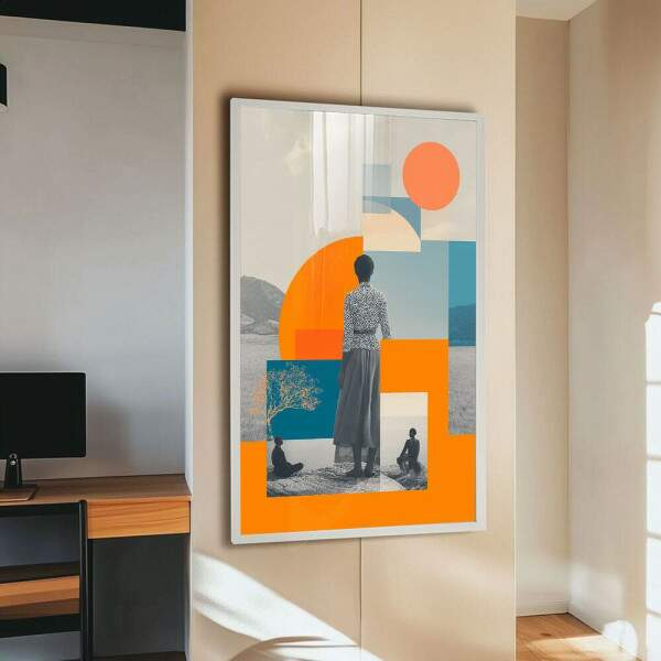 Quadro Decorativo Contemplao Geomtrica
