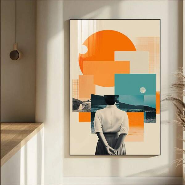 Quadro Decorativo Reflexo Moderna Imagine-se 
