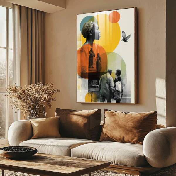 Quadro Decorativo Elegncia com Fora e Esperana