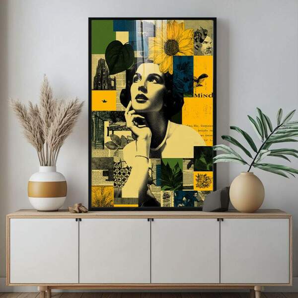 Quadro Decorativo Feminino Reflexivo e Moderno