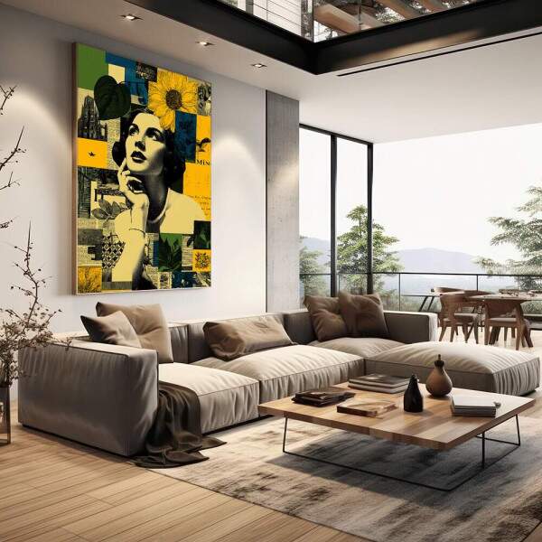 Quadro Decorativo Feminino Reflexivo e Moderno