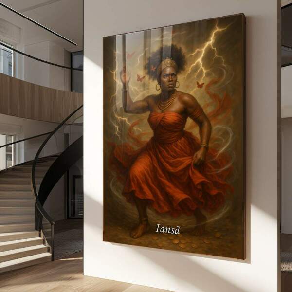 Quadro Decorativo Orix Ians: Vento e Coragem