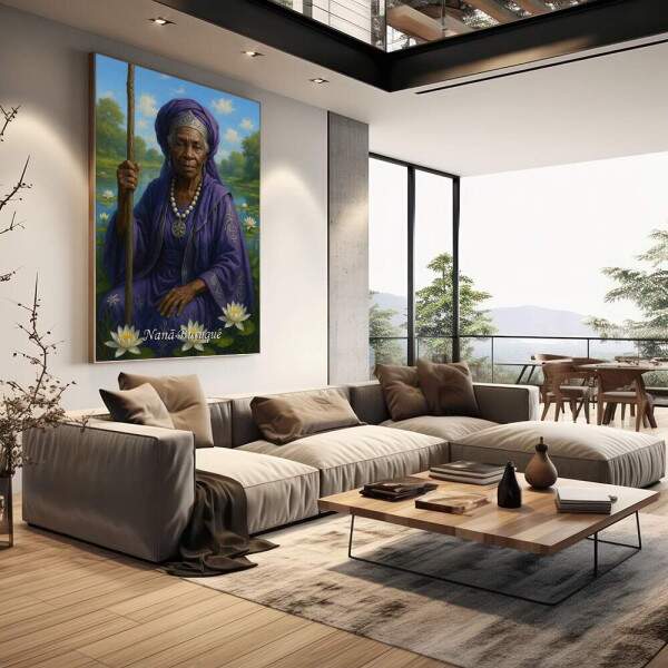 Quadro Decorativo Orix Nan: Sabedoria Ancestral
