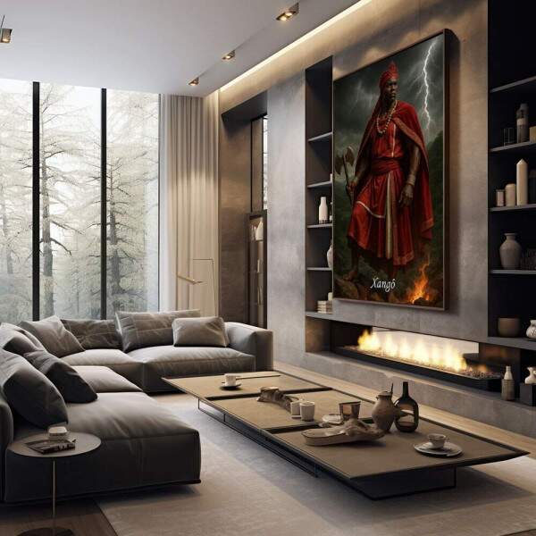 Quadro Decorativo Orix Xang: Justia e Poder