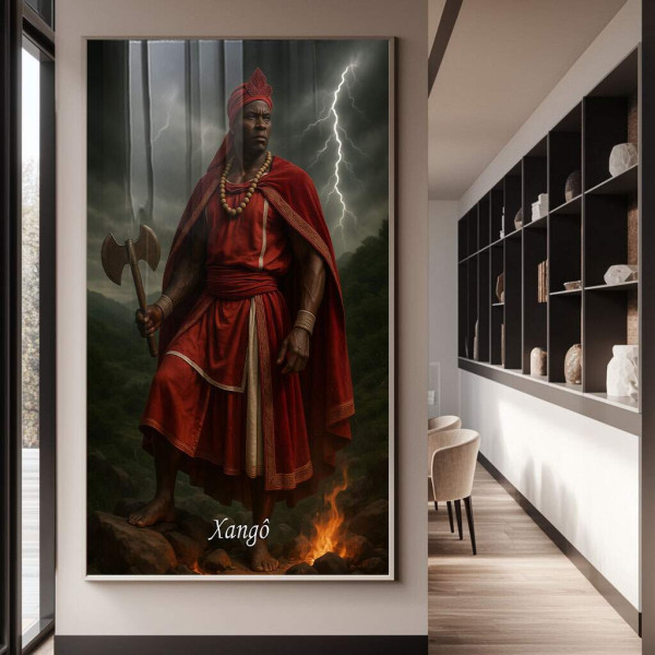 Quadro Decorativo Orix Xang: Justia e Poder