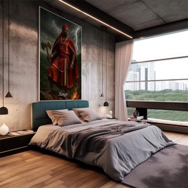 Quadro Decorativo Orix Xang: Justia e Poder