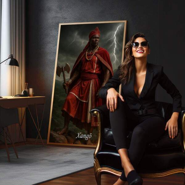 Quadro Decorativo Orix Xang: Justia e Poder
