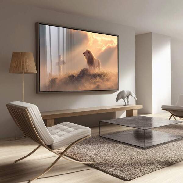 Quadro Decorativo Majestade Espiritual do Leo