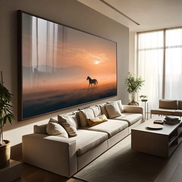 Quadro Decorativo Cavalo em Liberdade Plena