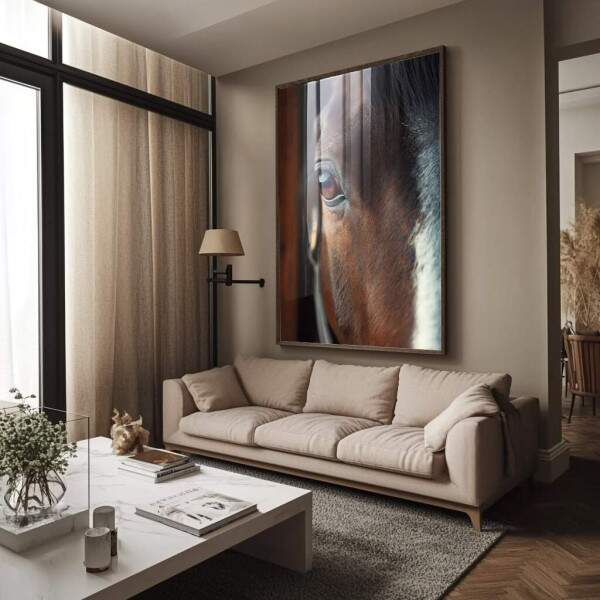 Quadro Decorativo Rosto do Cavalo