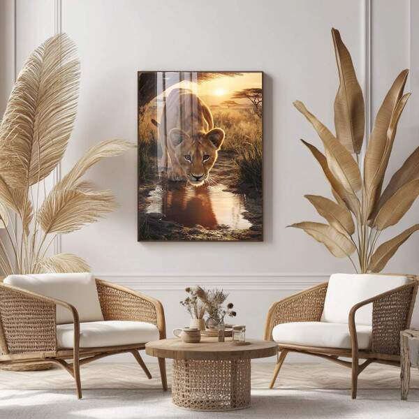 Quadro Decorativo Leo Jovem em Majestade