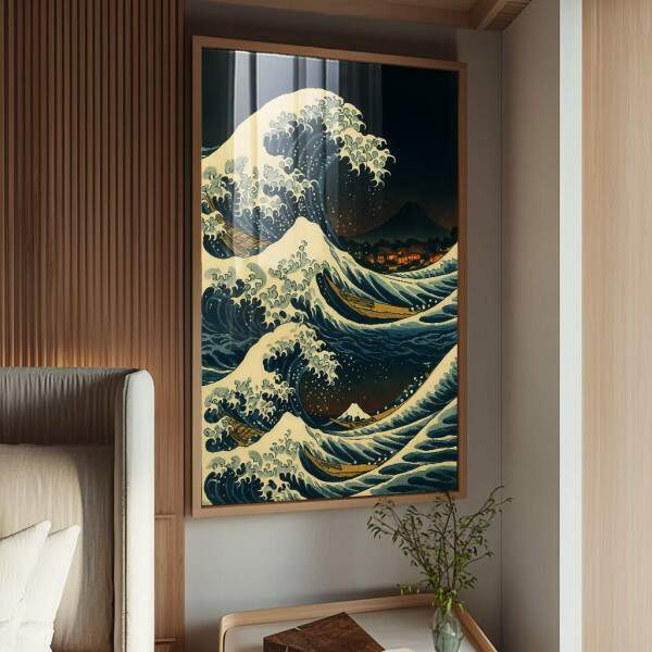 Quadro Decorativo Abstrato Onda de Impacto