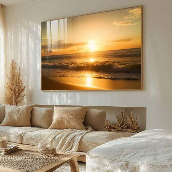 Quadro Decorativo Pr do Sol com Serenidade 