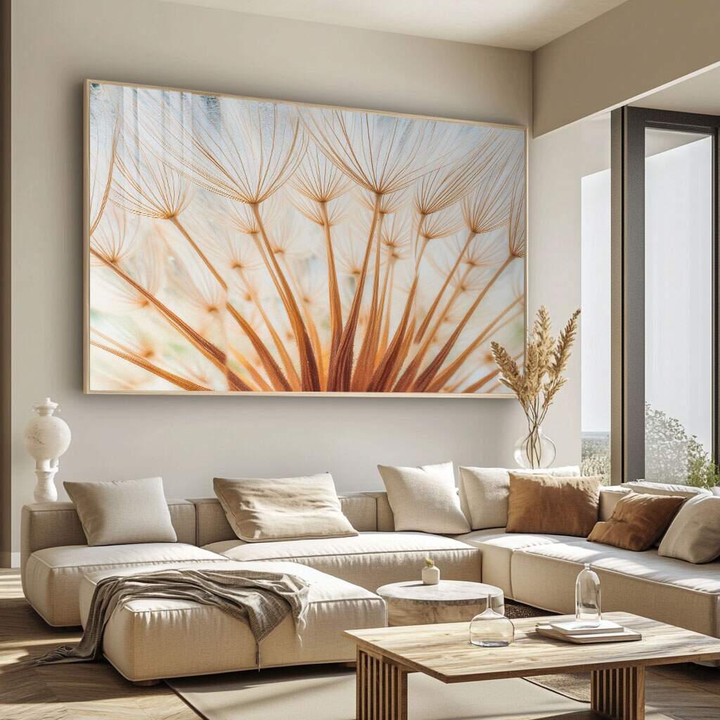 アート968　「ネイチャーS」　インテリアコーディネート Quadro Decorativo Serenidade Floral - Elegância e Leveza