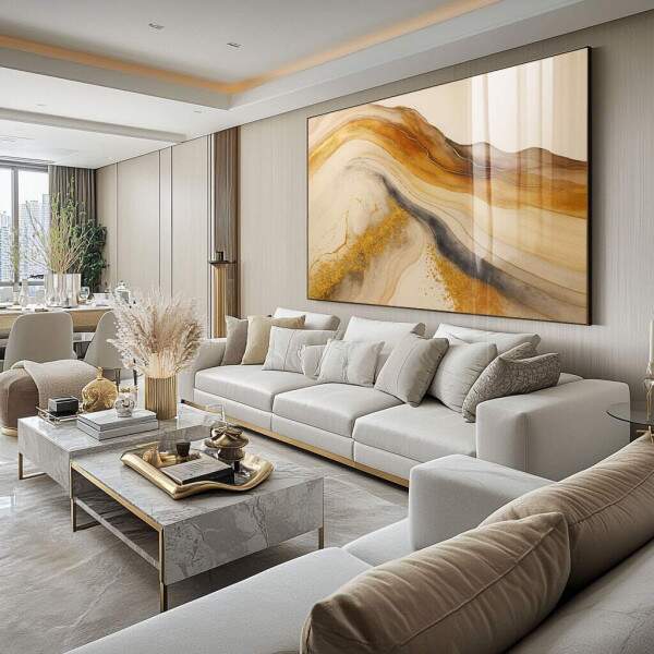 Quadro Decorativo Abstrao com Harmonia e Estilo