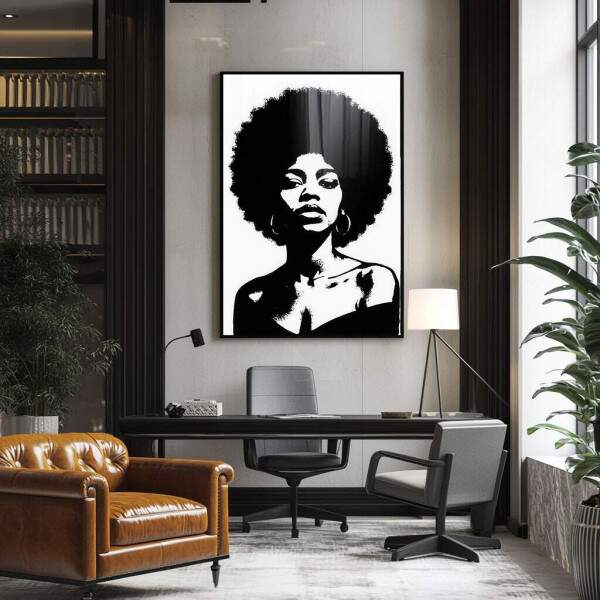 Quadro Decorativo Afro Elegncia