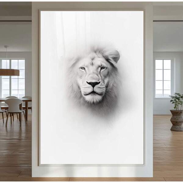 Quadro Decorativo Leo Monocromtico