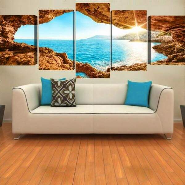 Quadro Decorativo 5 telas paisagens natureza magnificas 11