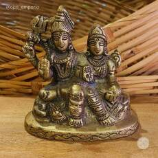Esttua Famlia Shiva Bronze - 10cm