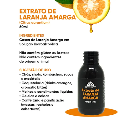 Extrato de Laranja Amarga - 60ml - Kampo de Ervas